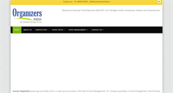 Desktop Screenshot of organizersindia.com