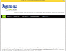 Tablet Screenshot of organizersindia.com